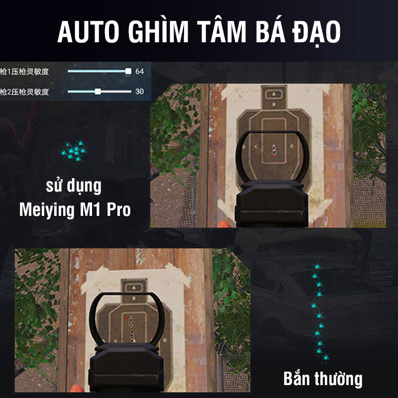 Meiying M1 Pro | Bộ chuyển đổi game chơi PUBG Mobile, Free Fire, COD