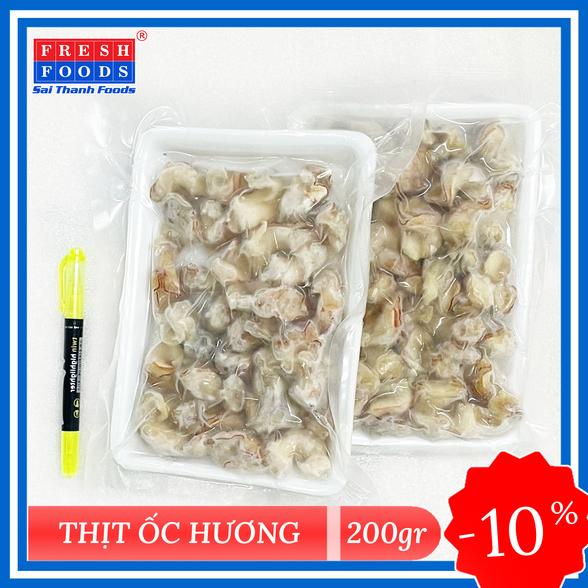 [HCM] Thịt Ốc Hương (sỉ Thùng 10Kg) - SaiThanhFoods