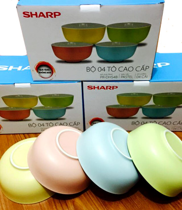 BỘ 4 BÁT TÔ SHARP CAO CẤP
