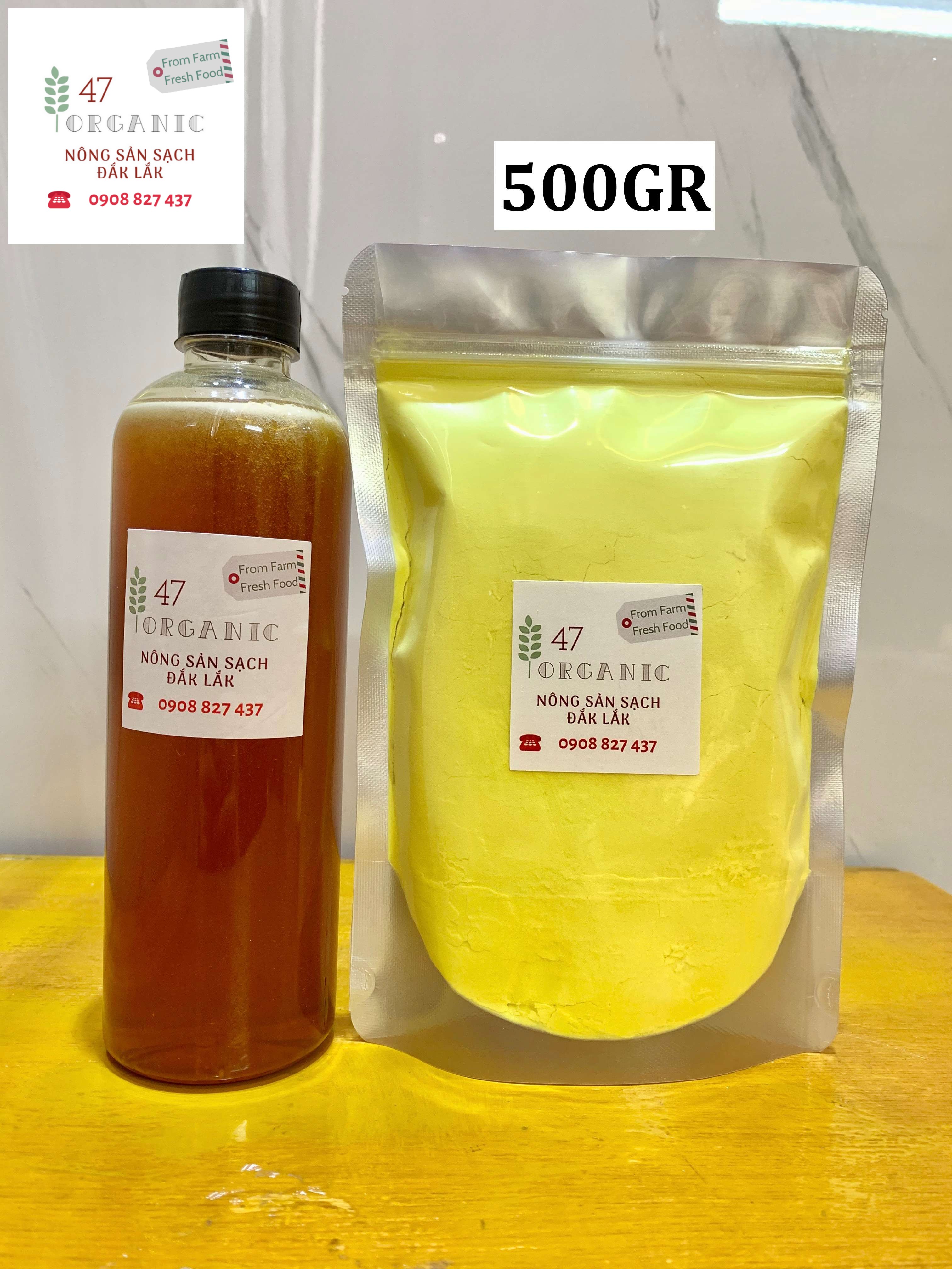 500ML MẬT ONG VÀ 500GR TINH BỘT NGHỆ