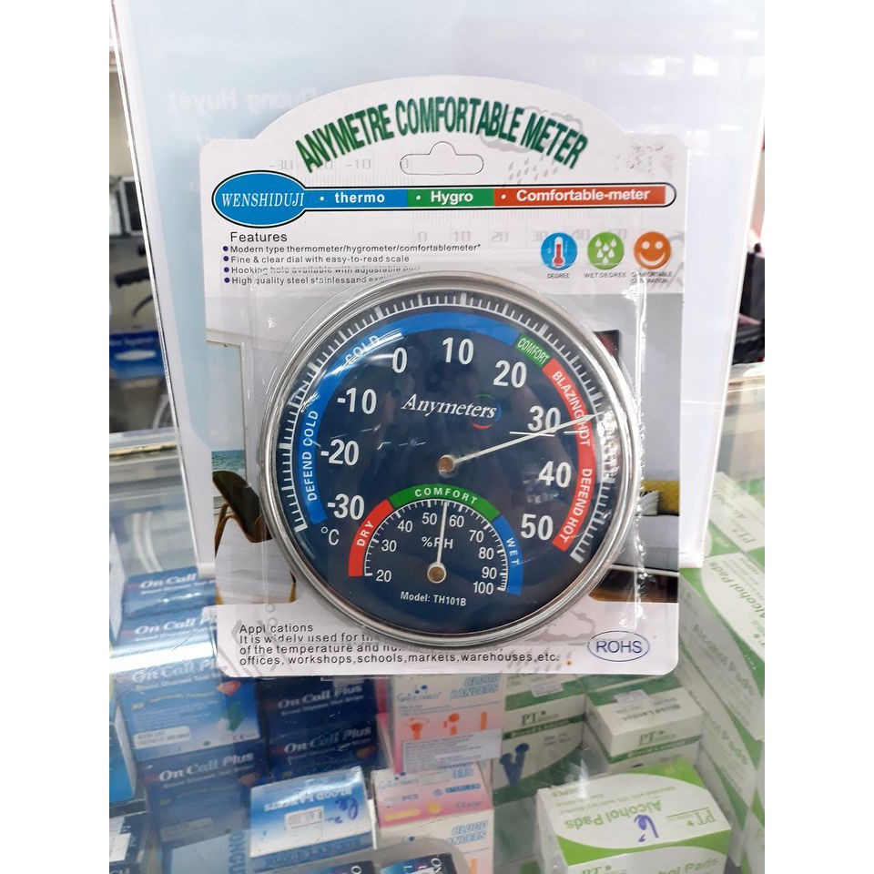 [HCM]Nhiệt ẩm kế cơ học Anymeters TH101