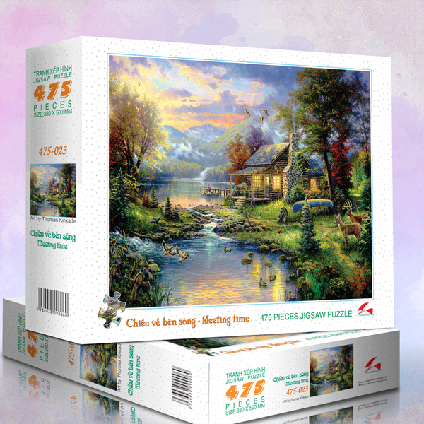 Tranh xếp hình 475 mảnh - chiều về bên sông