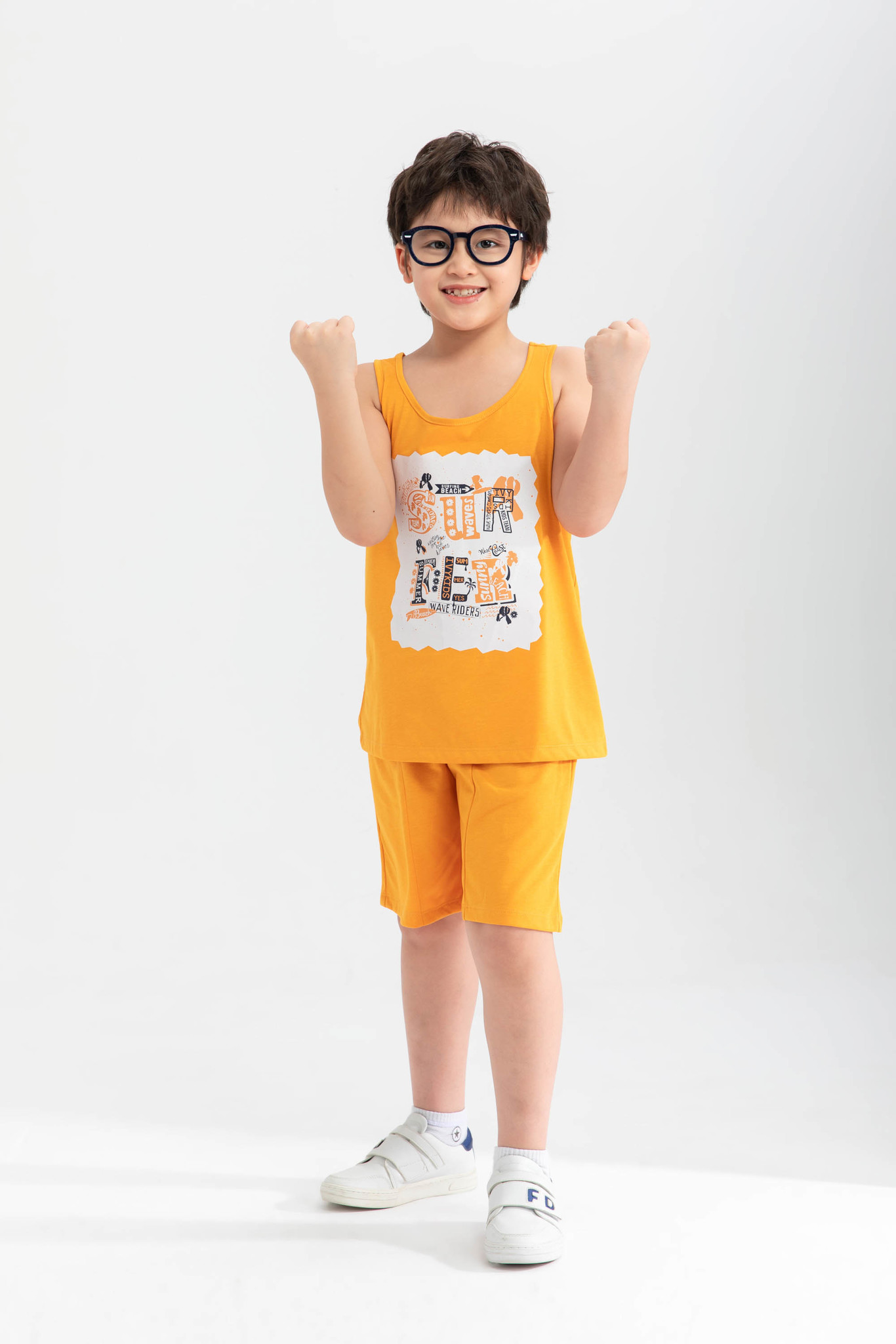Áo thun kèm quần bé trai IVY moda MS 56K1223