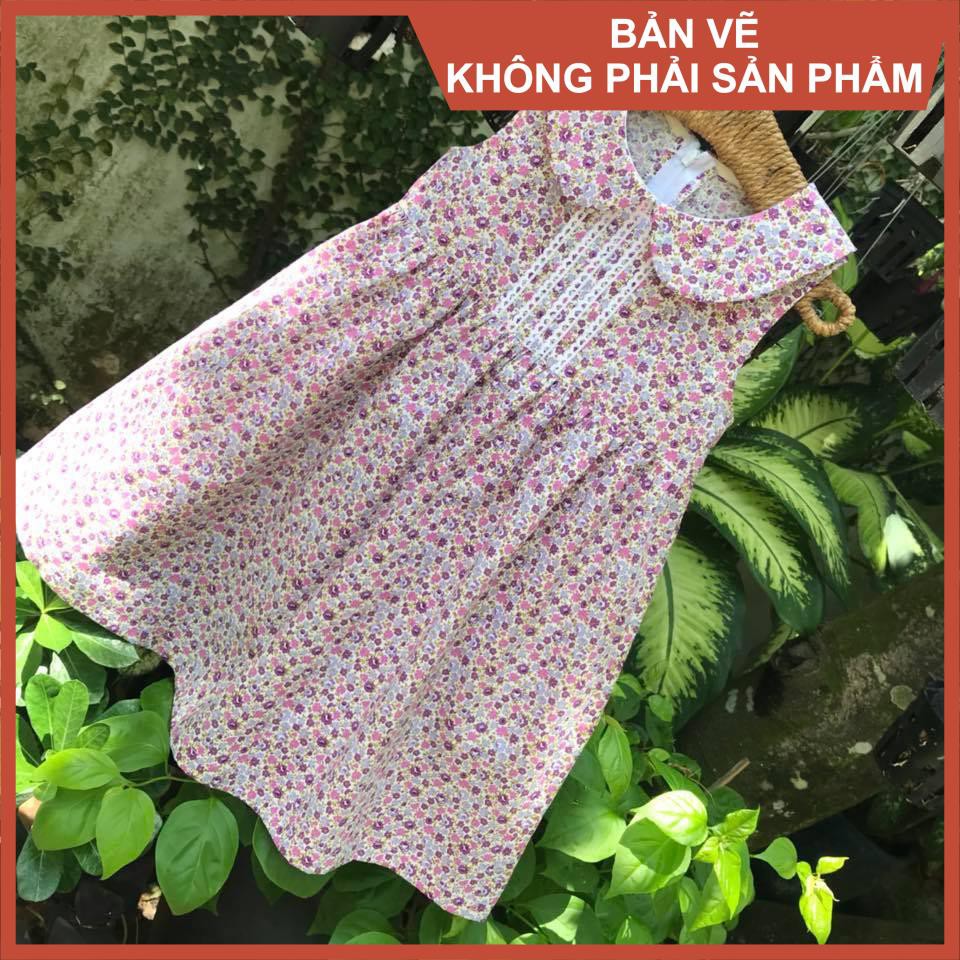Rập giấy đầm cổ sen sát nách mã R341 (BẢN VẼ)
