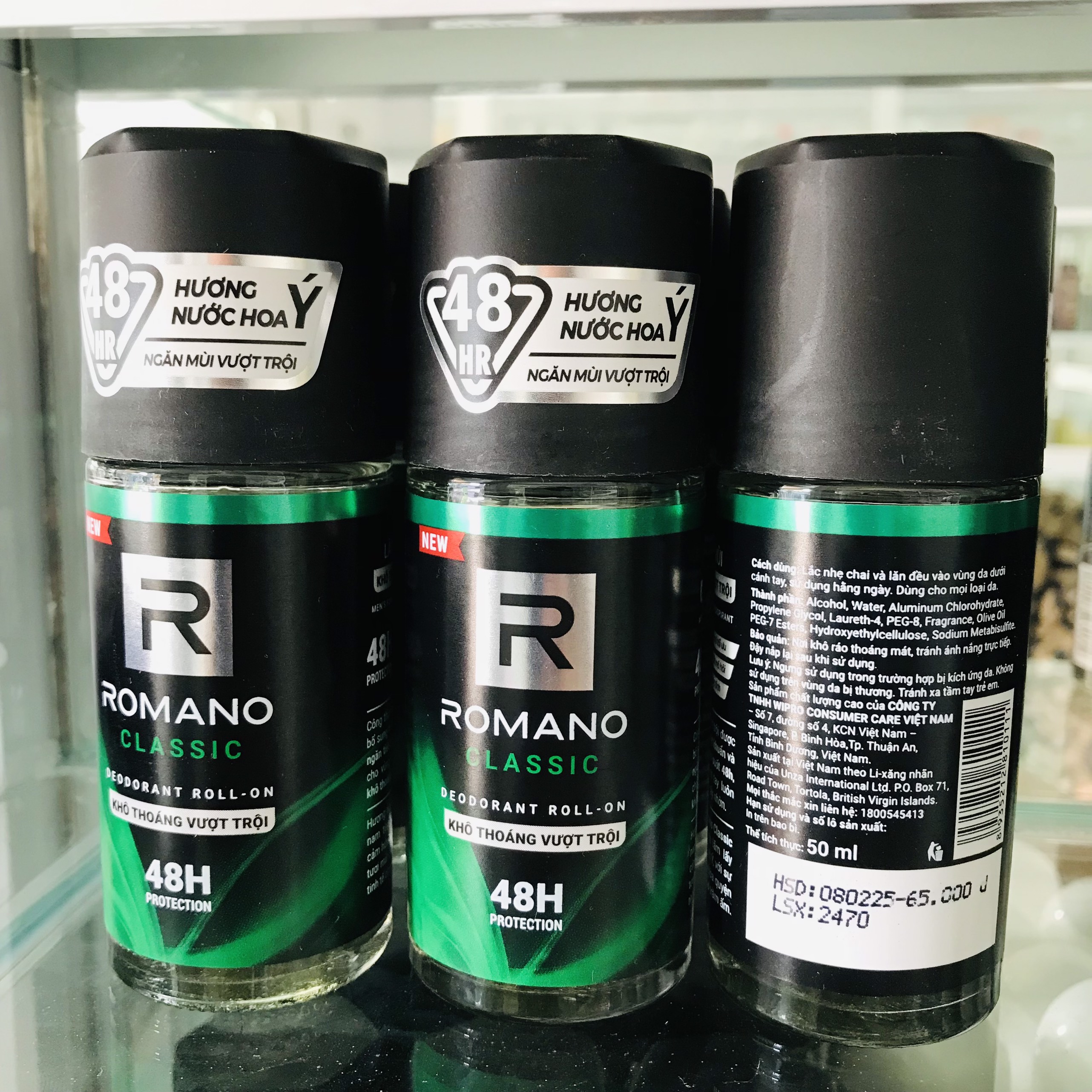 LĂN KHỬ MÙI ROMANO 50ML 48h