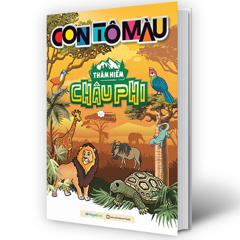 Sách Con tô màu: Thám hiểm Châu Phi - Megabook