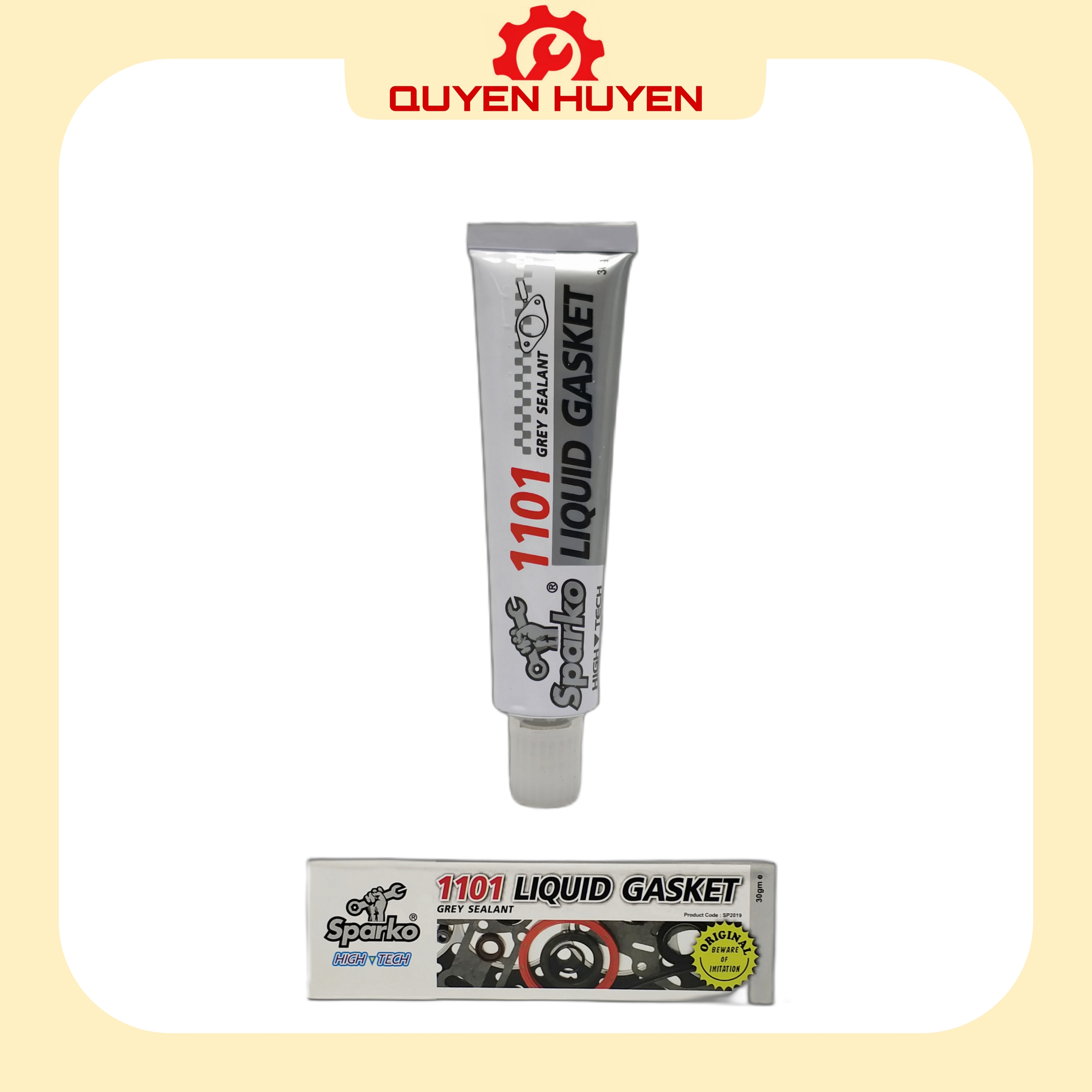 Keo dán Gioăng Ron xe máy Sparko 1101 LIQUID GASKET dùng cho Quy lát, côn, bưởng điện, đầu bò, nắp cam