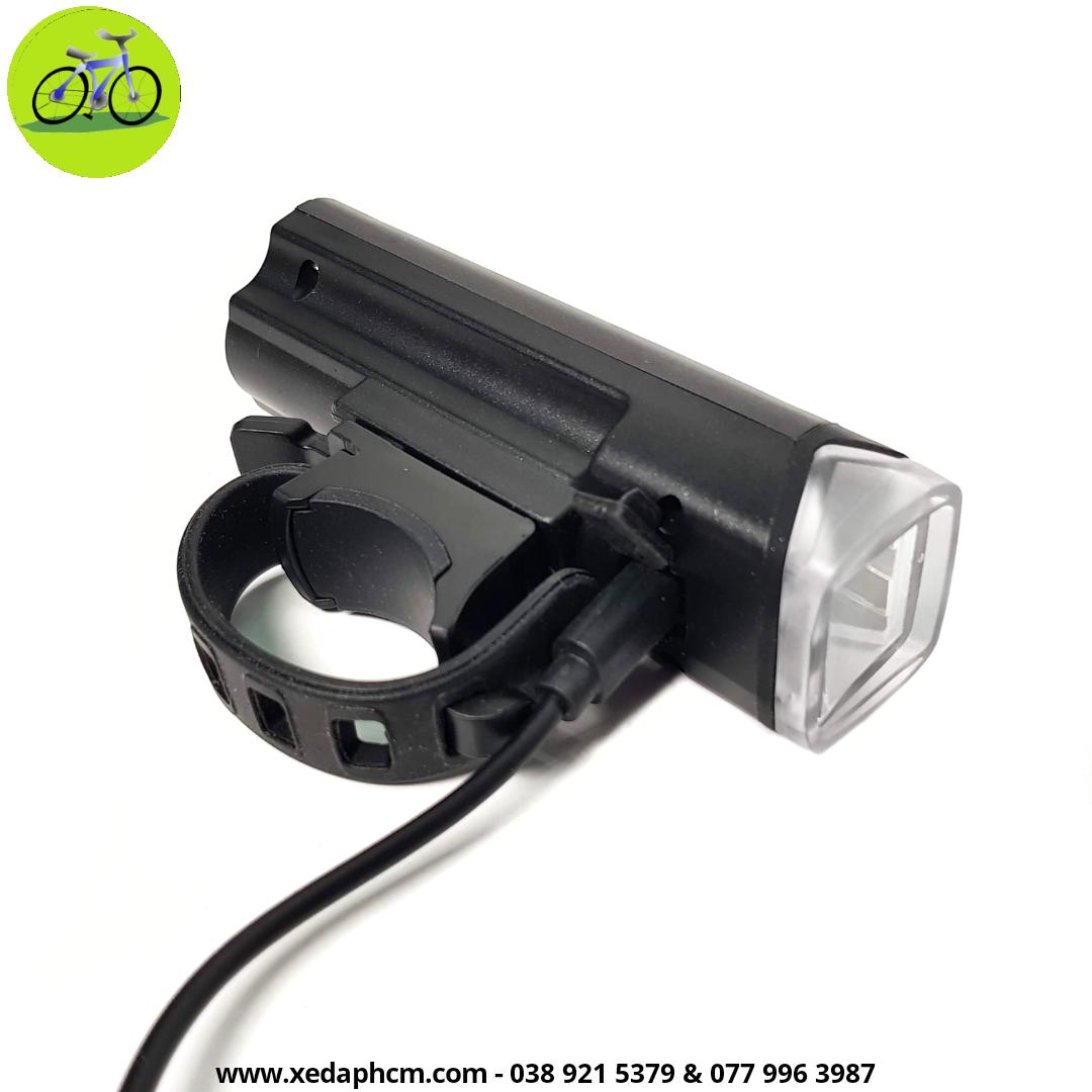 [HCM]Đèn xe đạp trước Led siêu sáng có sạc USB