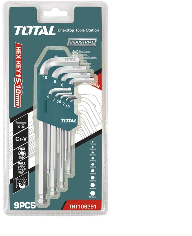 Bộ 9 chìa lục giác Total THT106291