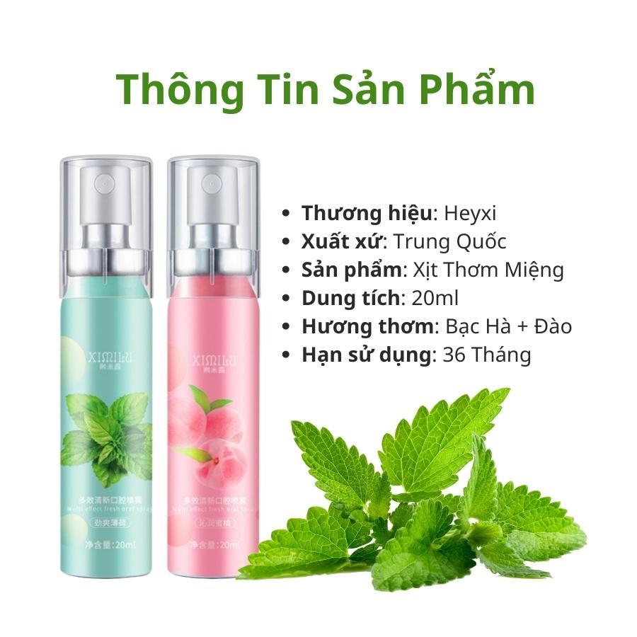 Xịt thơm miệng Heyxi Xịt thơm miệng thảo mộc
