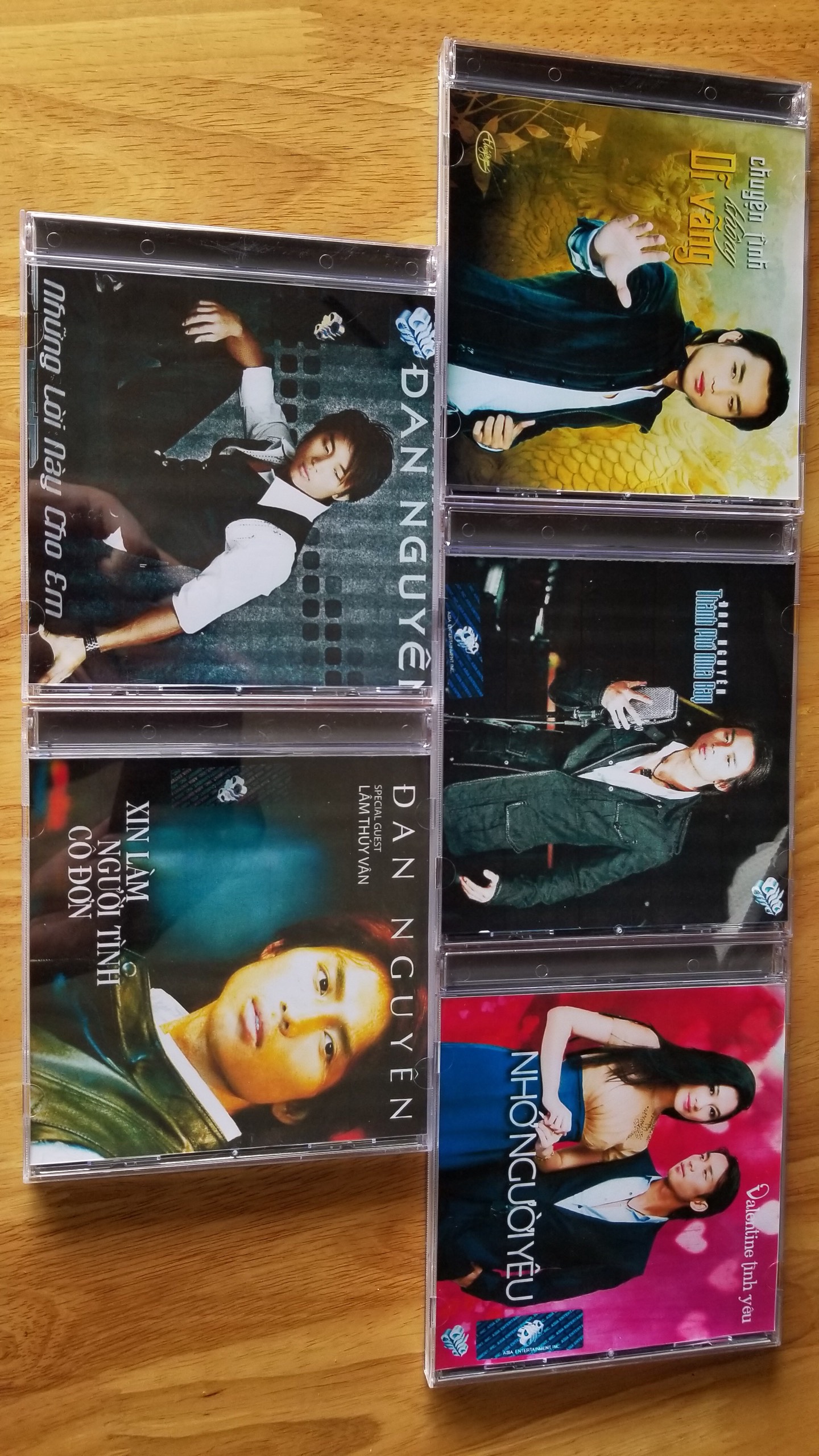 5 đĩa CD nhạc Đan Nguyên (phôi đĩa nhật)