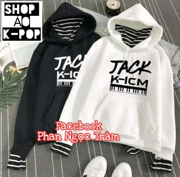 áo hoodie K-ICM áo hoodie phối cổ JACK & K-ICM in theo yêu cầu