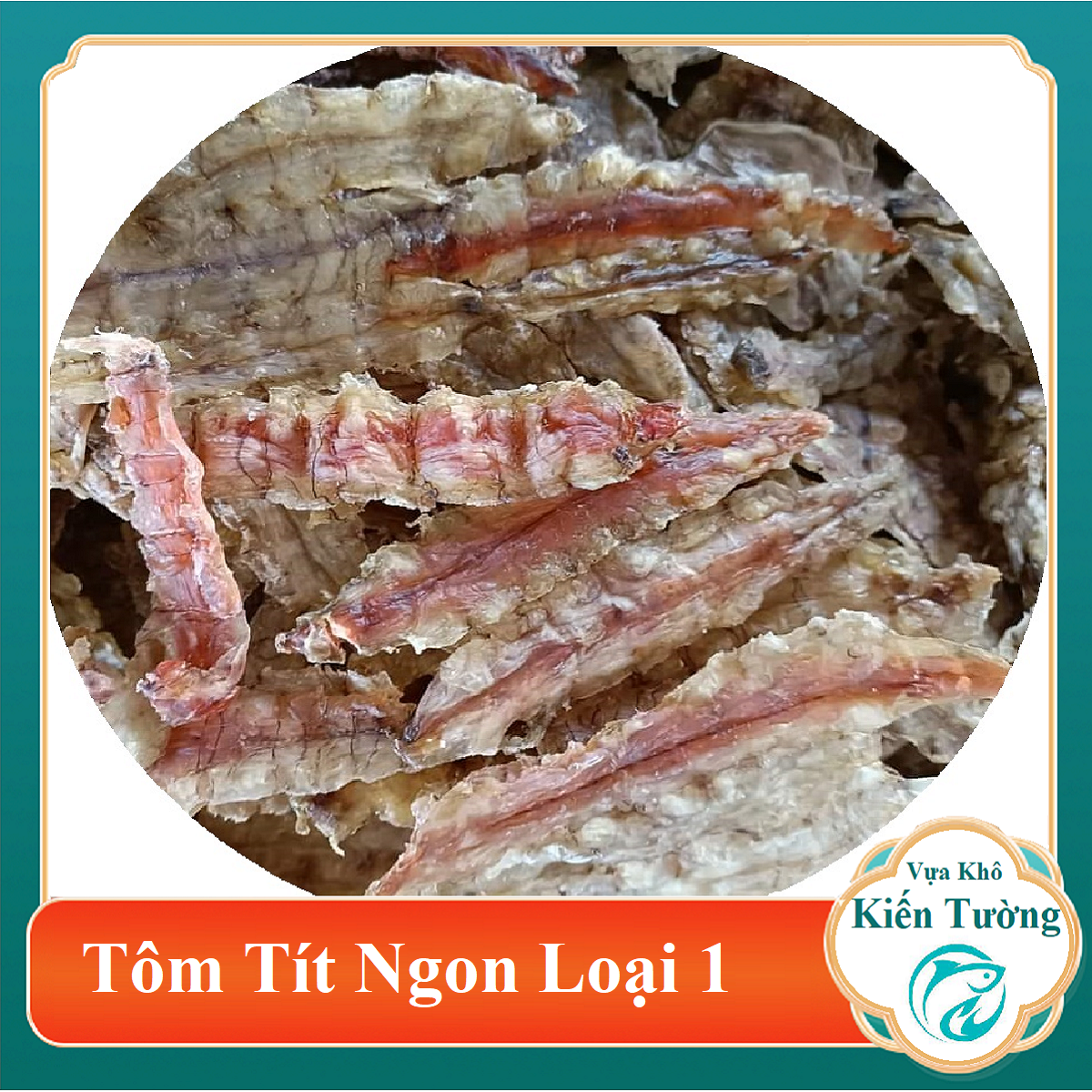 Khô tôm tít đặc sản cà mau con to - ngọt, 1kg- vựa khô kiến tường