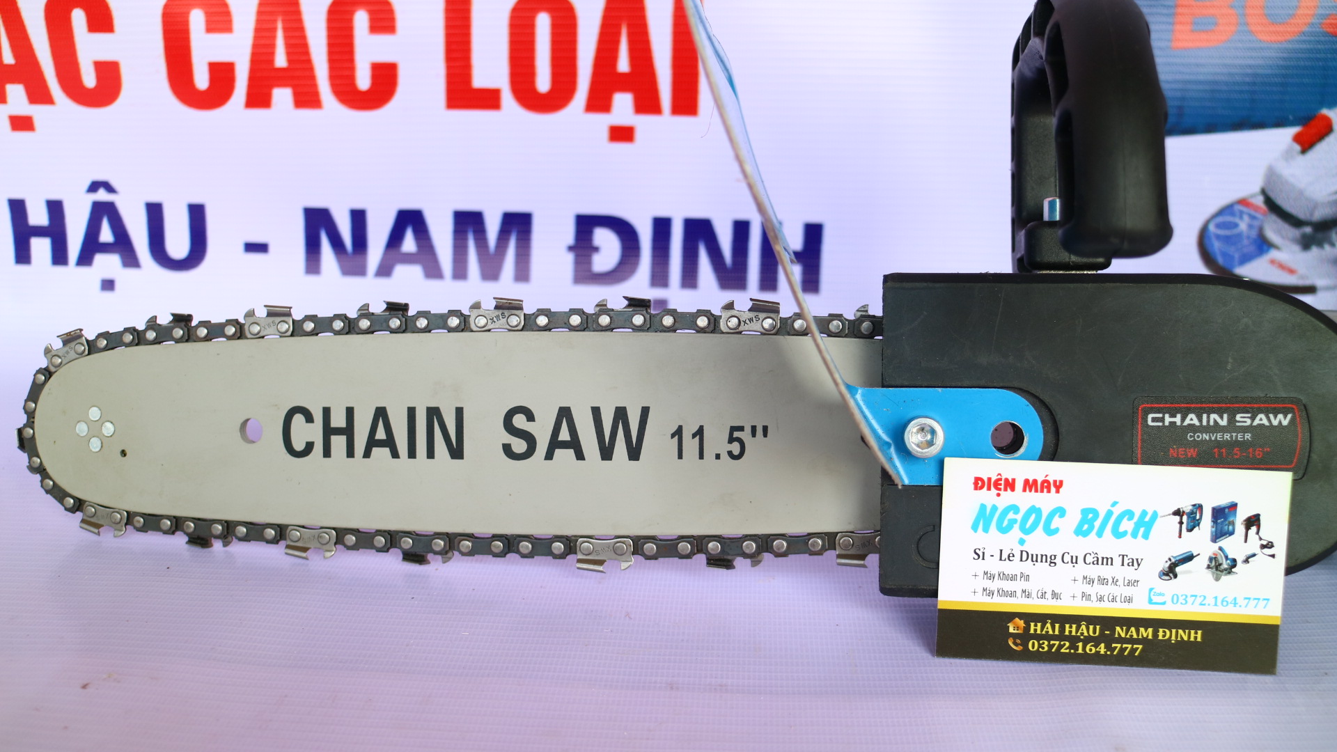 [Phun nhớt tự động] Bộ lưỡi cưa gắn máy mài