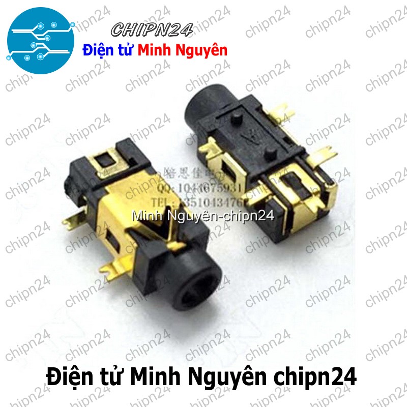 [4 cái] (F111.4) Jack cắm Audio 2.5mm PJ209 (Chân Dán) - HH001856
