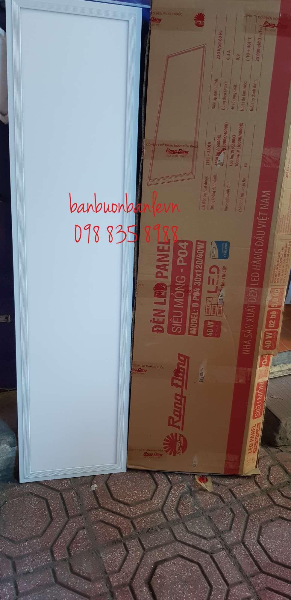 Combo 2 bộ đèn LED panel  Rạng Đông 300x1200 40w