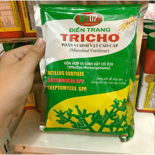 Phân vi sinh vật Trichoderma 500g, nấm Trichoderma, men ủ, phòng ngừa hiệu quả bệnh vàng lá, thối rễ