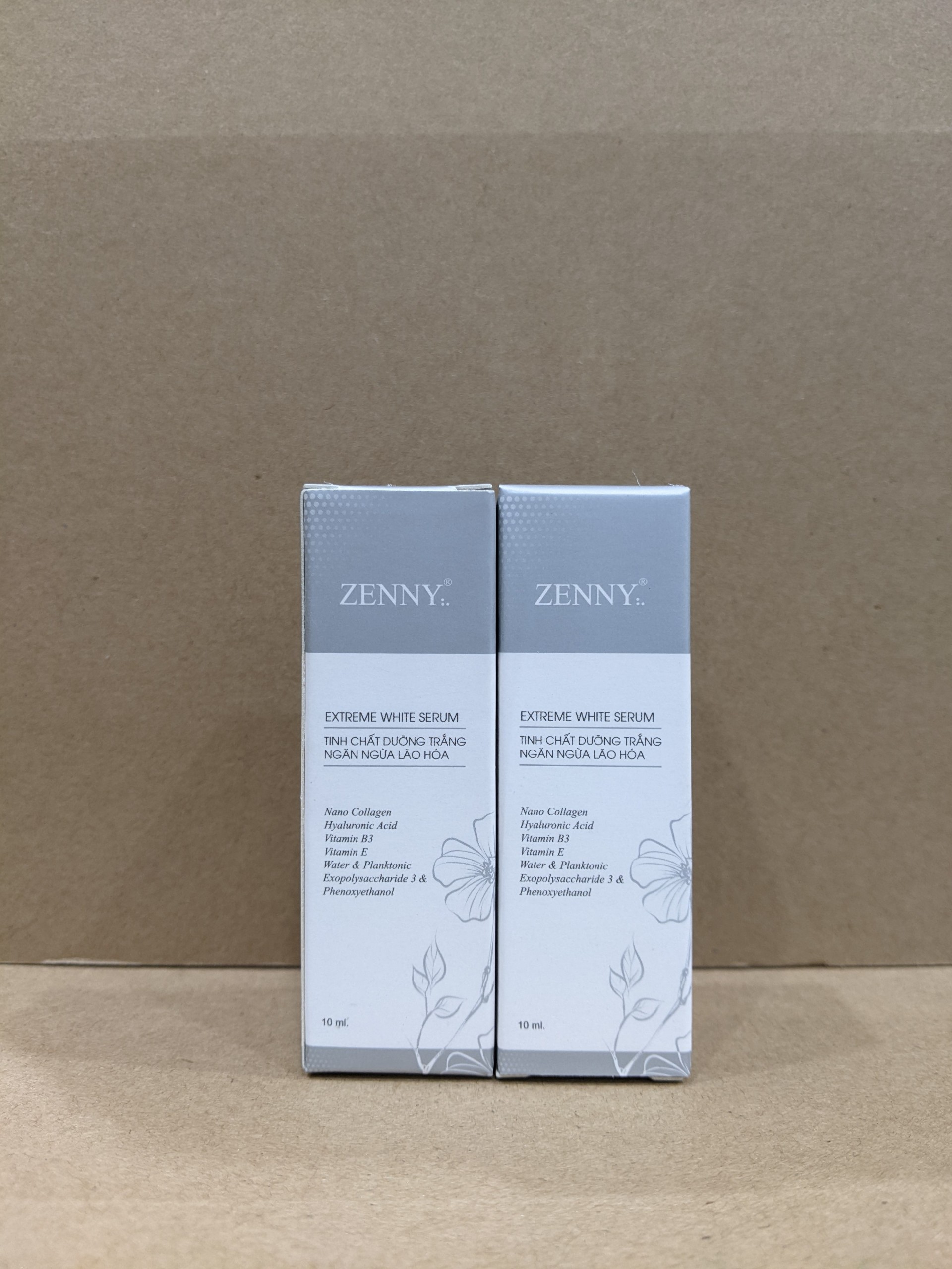 Combo 2 Serum Zenny Dưỡng Da Trắng Sáng -10ml