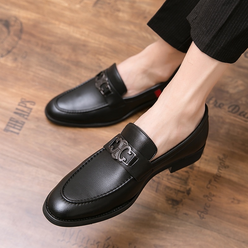 ✁☂♞  Giày Da Nam Phong Cách Vintage Công Sở Size 37-46