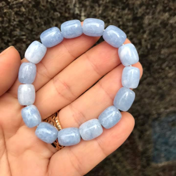 [HCM]VÒNG TAY LU THỐNG ĐÁ AQUAMARINE