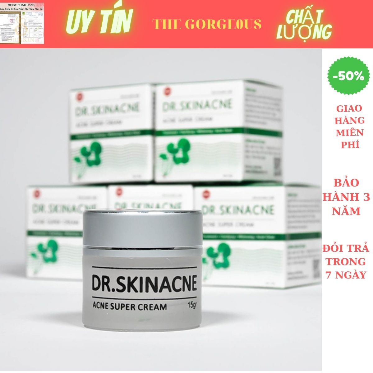 Kem Giảm Mụn DR SKINACNE