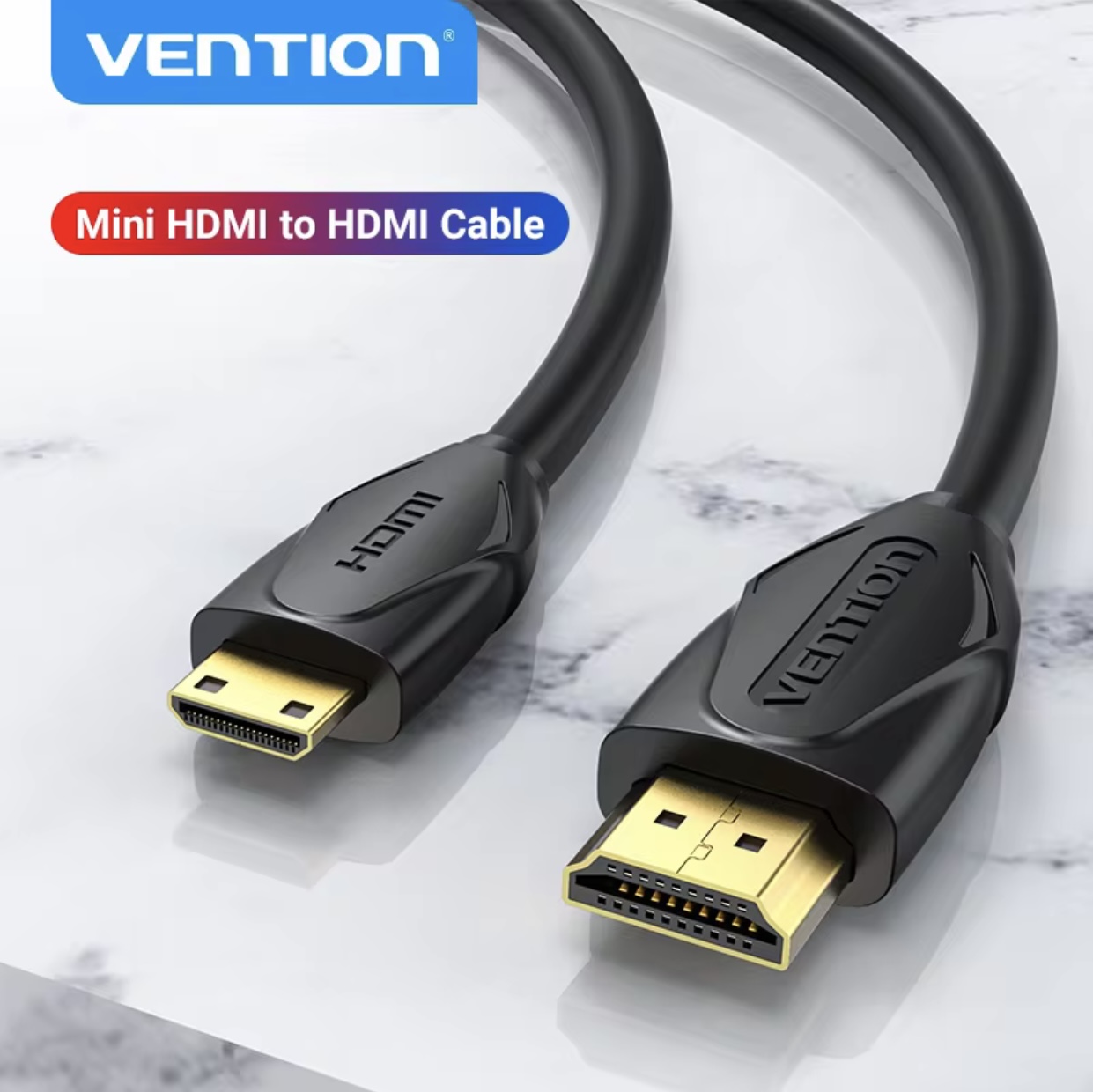 Cáp hình ảnh mini hdmi to hdmi/ micro hdmi to hdmi chất lượng cao vention, dài 1.5m/ 3m