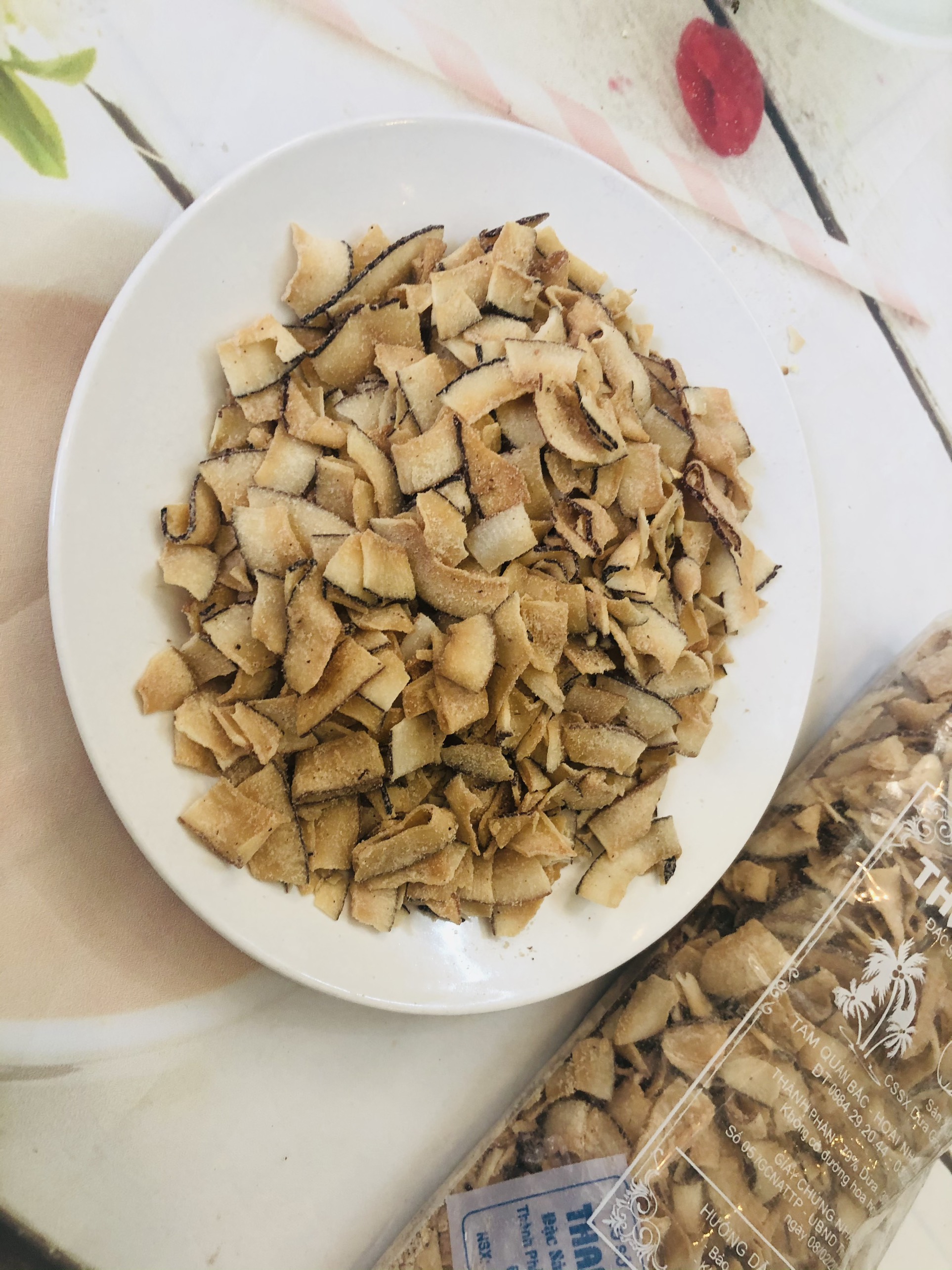 1kg dừa sấy giòn hàng loại 1
