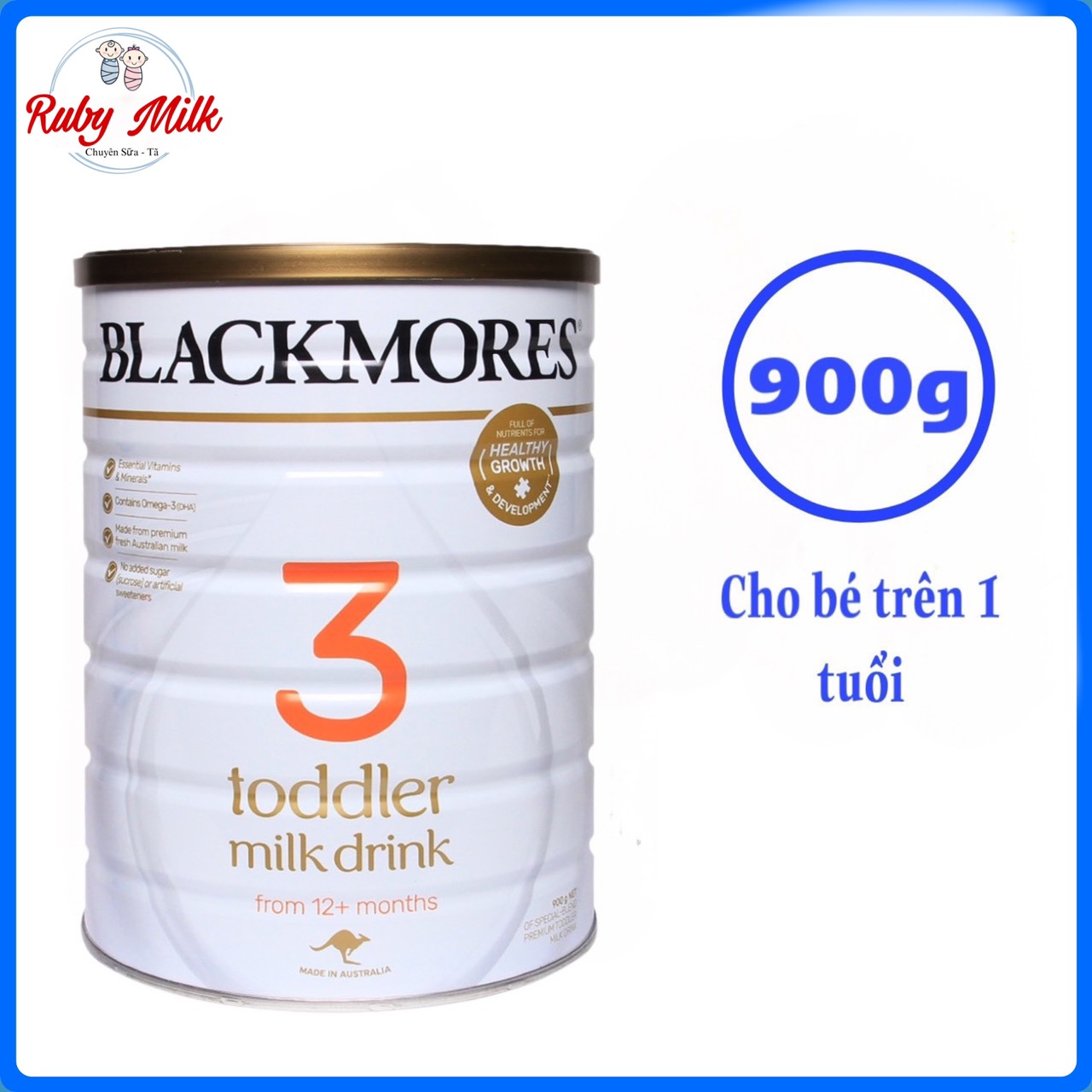 [Date 4.2026] Sữa Blackmores Úc số 3 lon 900g