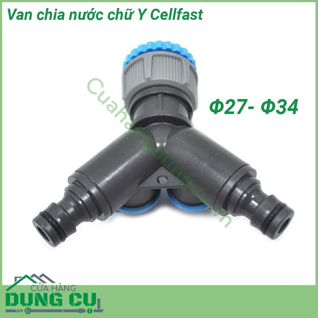 Van chia nước chữ Y cao cấp Cellfast 27mm-34mm