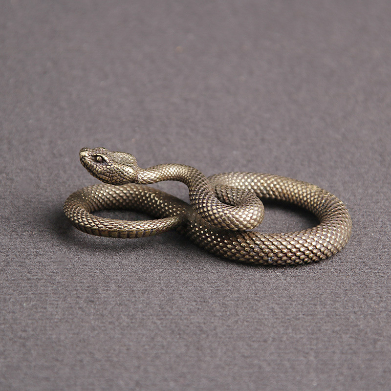 Tượng Phong Thủy Hình Con Rắn (Kích Thước: 5.2cm x 1.3cm)