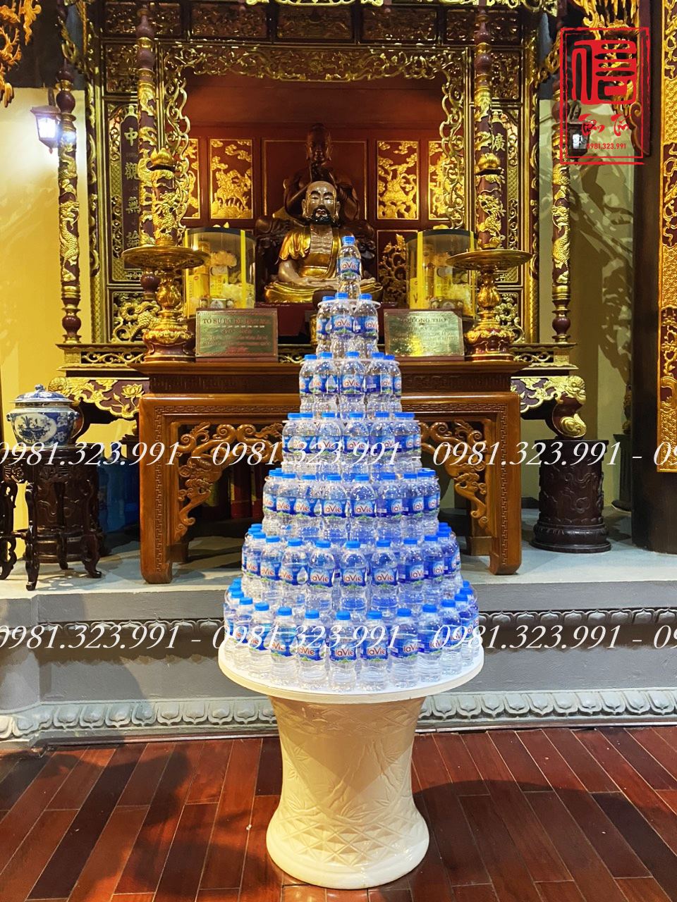Bộ khay xếp tháp hình tròn mica 5mm