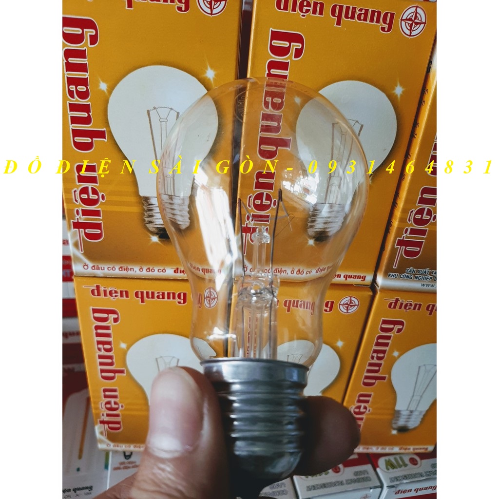 Bóng Đèn Sợi Đốt, Bóng Dây Tóc 60W Điện Quang Chính Hãng