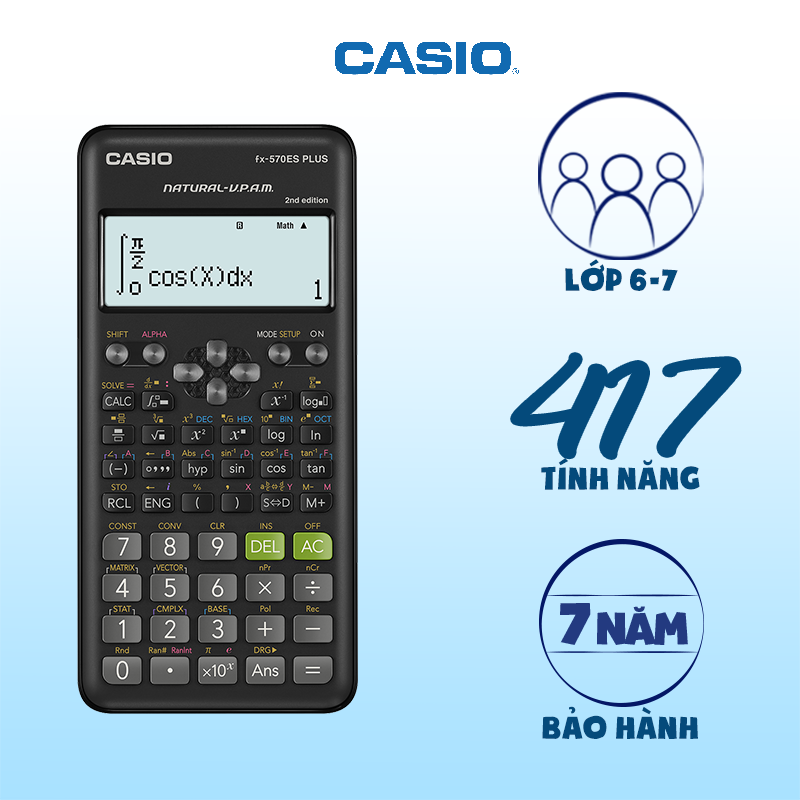 SẢN PHẨM MỚI Casio fx-570ES PLUS NEW