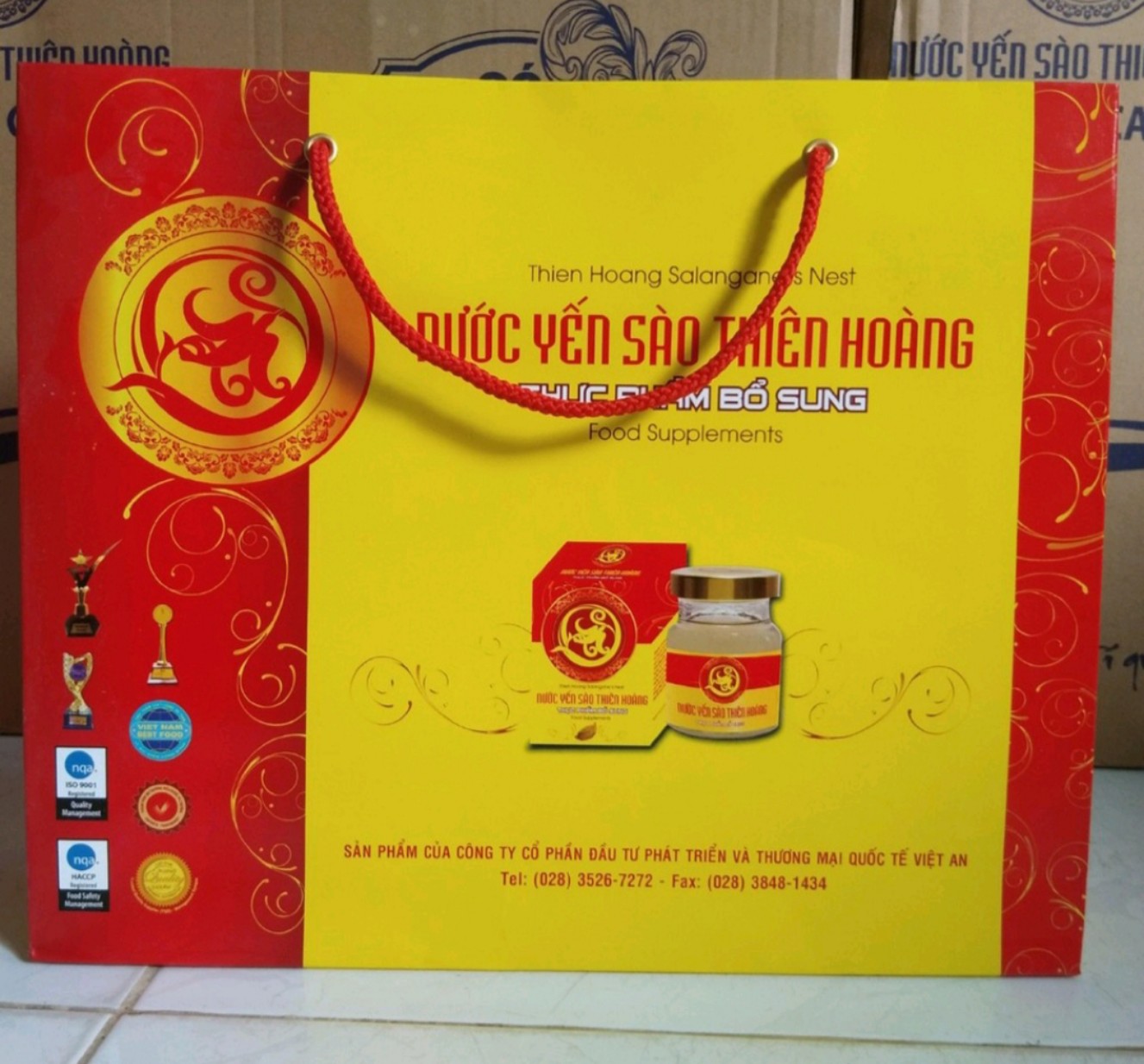 Túi giấy đựng yến Thiên Hoàng