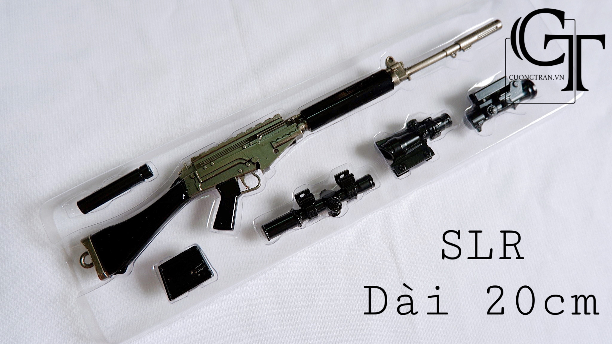 Mô hình Sú.ng lắp ráp game PUBG - Loại 17cm đến 23cm (Tặng kèm giá đỡ nhỏ)