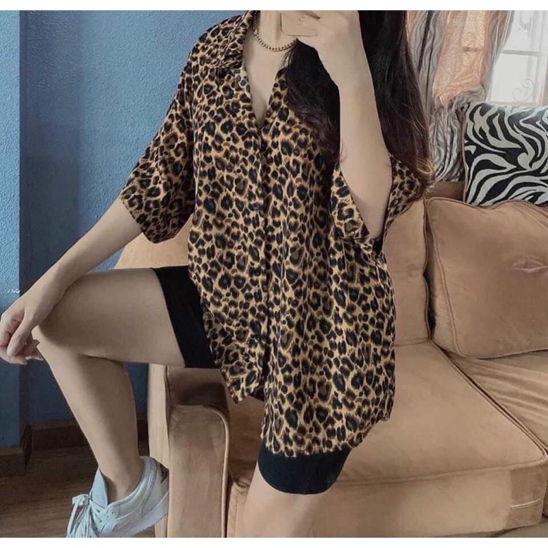 SÉT BỘ ÁO SƠ MI HOA VĂN + QUẦN LEGGING CỰC ĐẸP