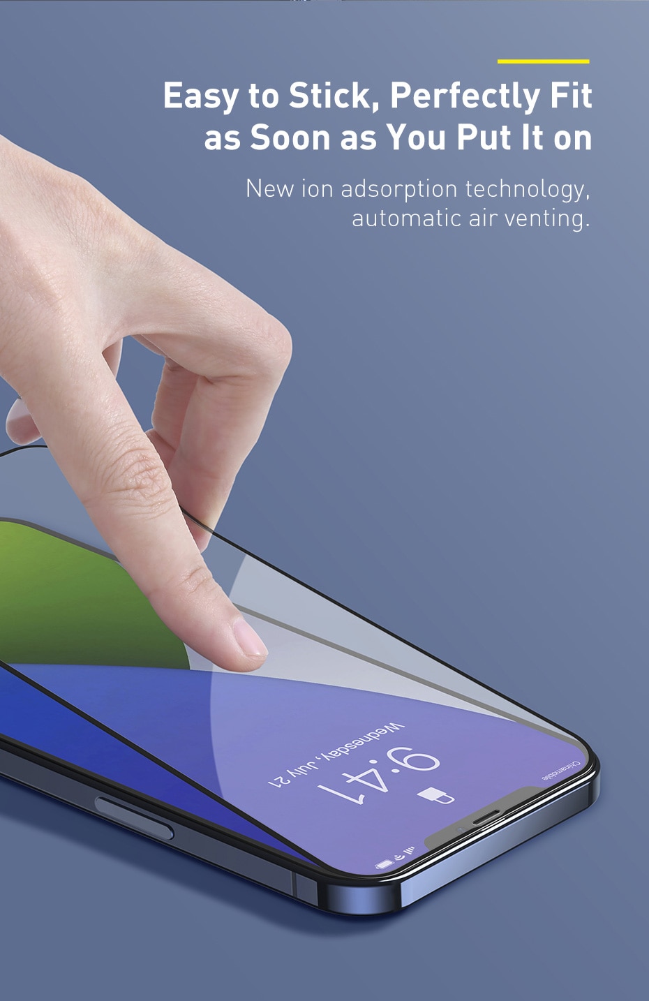 iPhone 12 Pro Max, Miếng Dán Kính Cường Lực Baseus Full Màn Hình Cho iPhone 12 Pro Max, Dán màn Hình Cho iPhone
