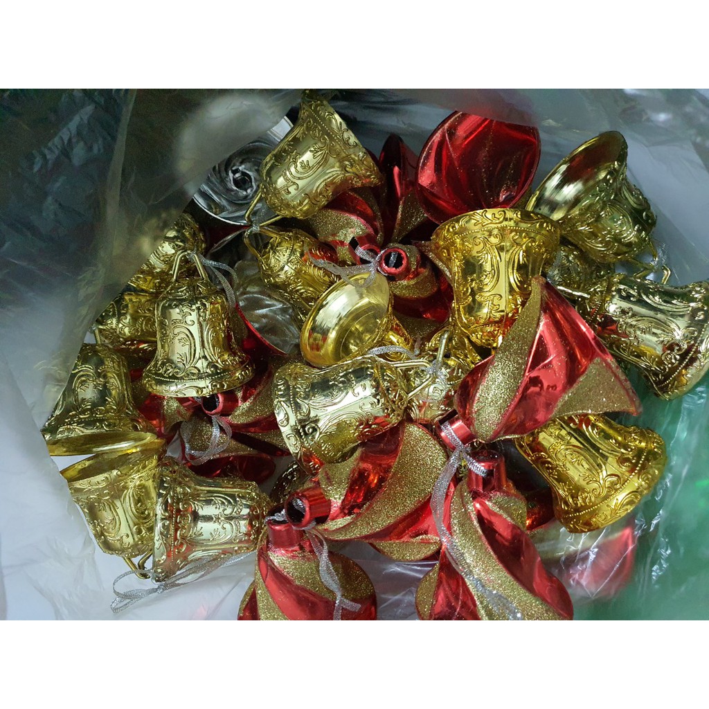 Cặp Chuông treo trang trí noel, giáng sinh 6cm