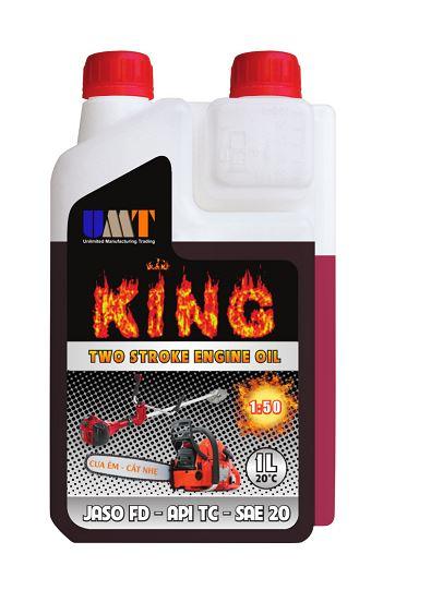 [HCM]Dầu nhớt 2 thì KING 2T API TC JASO FD SAE 20 -Đỏ