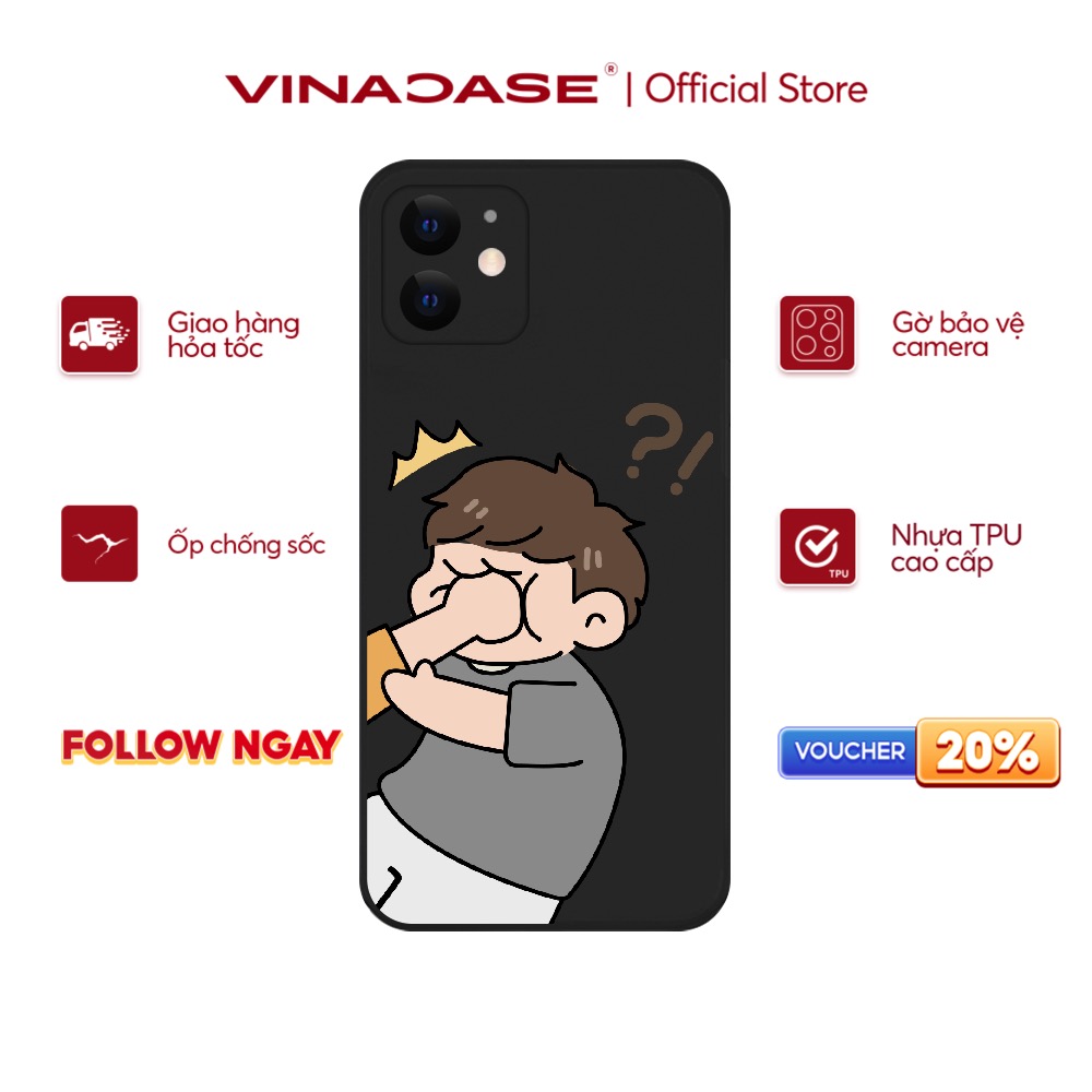 Ốp lưng Vina Case Iphone 6S/6 Plus/7G/8G/X/Xs/11/12/....dẻo cạnh vuông bảo vệ camera hình Ốp cặp BST2