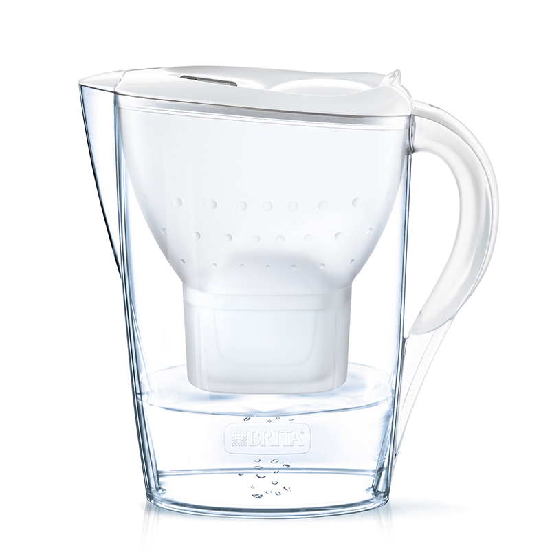 Bình lọc nước BRITA Marella Cool White 2.4L (có sẵn 1 lõi lọc Maxtra)