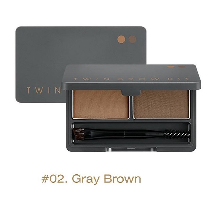 Bột Kit Tán Mày & Che Khuyết Điểm Missha Twin Brow Kit