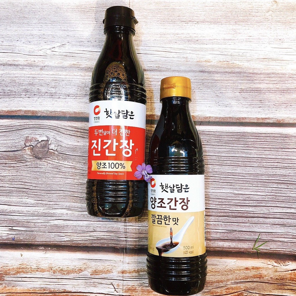 Xì dầu hàn quốc daesang vị đậm để chấm 500ml