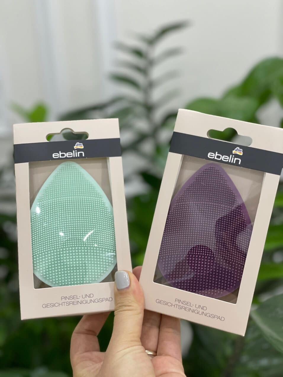 Miếng Pad rửa mặt massage Ebelin bằng silicone-Đức