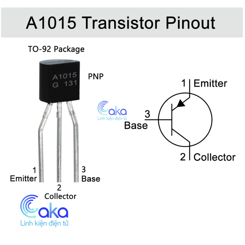Gói 10 Linh Kiện Transistor A1015 2SA1015 0.5A 50V TO-92