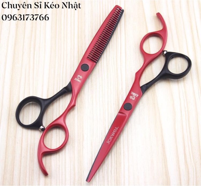 [HCM]Kéo cắt tóc Nhật Bản cao cấp Joewell MS08 [Mua bộ kéo tặng kèm ví da]