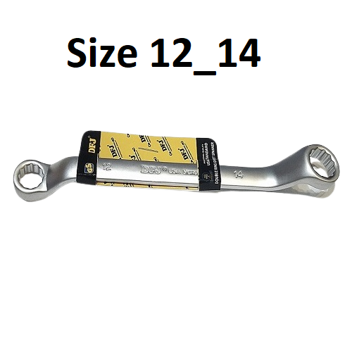Cờ lê 2 vòng miệng tròn 12x14mm Dụng Cụ Cầm Tay Vặn Đai Ốc Thông Dụng
