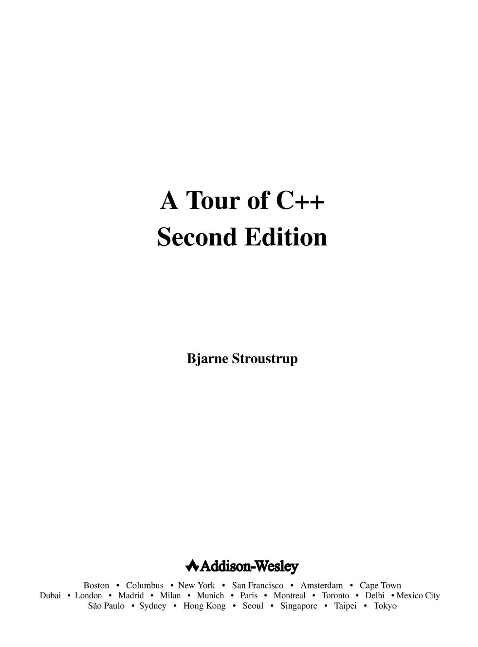Sách A Tour of C++ - ACB Bookstore