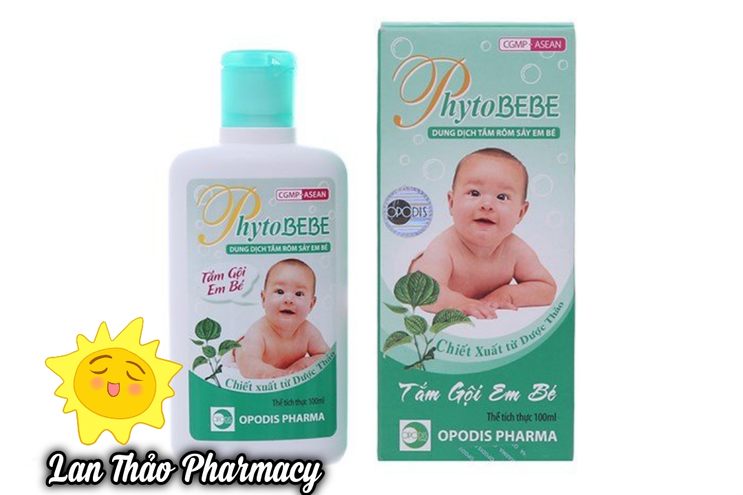 [100ml] DUNG DỊCH TẮM RÔM SẢY CHO BÉ PHYTOBEBE