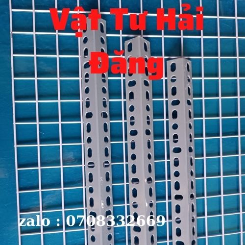 (Dài 25cm-30cm) sắt V Lỗ V4x4cm hoặc V3x5cm ,kệ sắt v lỗ